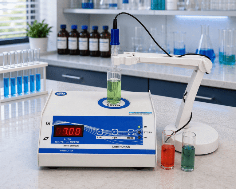 AUTO pH METER (WITH STIRRER)