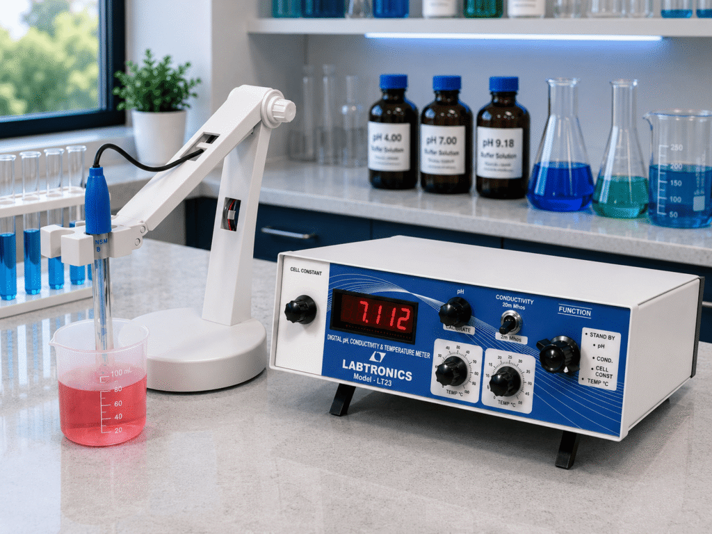 Digital pH, Conductivity and Temperature Meter