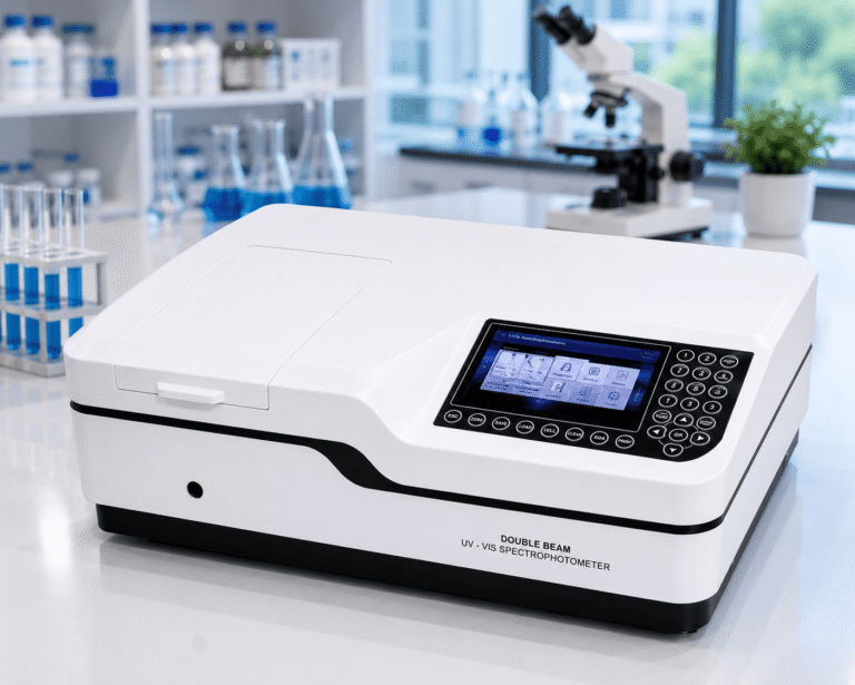 Double Beam Microprocessor UV-VIS Spectrophotometer (Xenon Lamp)