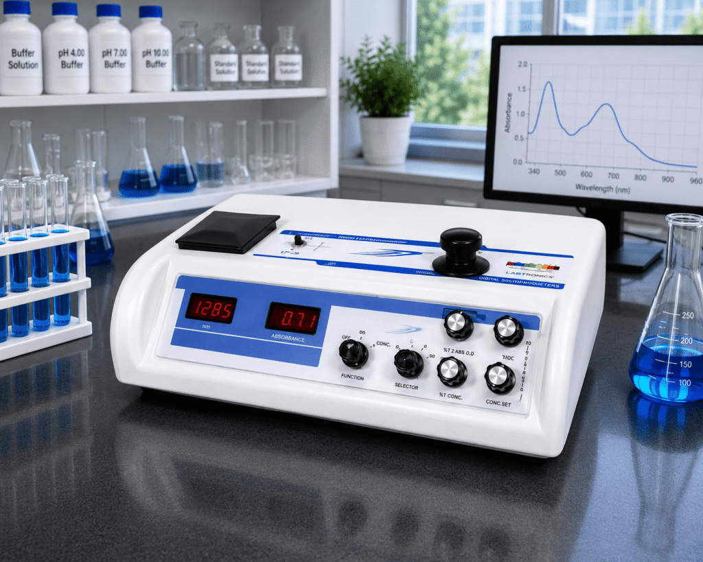 Digital Spectrophotometer (Double Display)