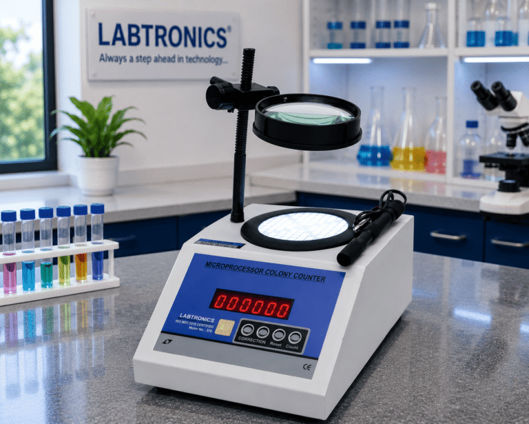 Microprocessor Colony Counter 6 digit LED display
