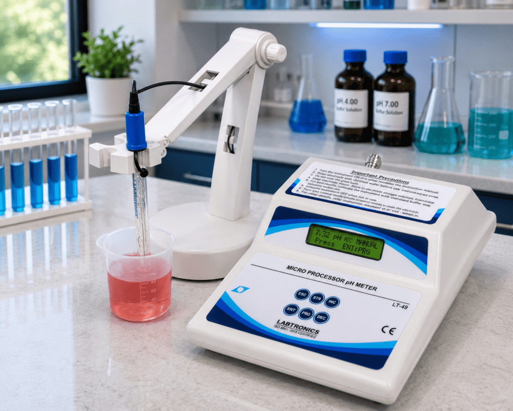 Microprocessor pH/ Temperature/mv Meter
