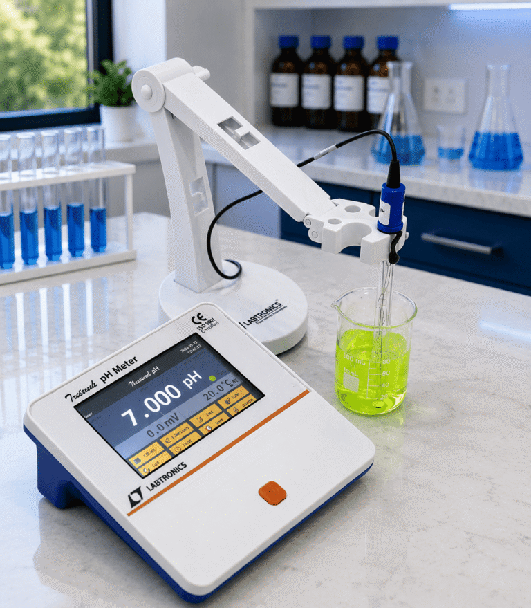 Touch Screen Microprocessor pH/Temperature/mv Meter