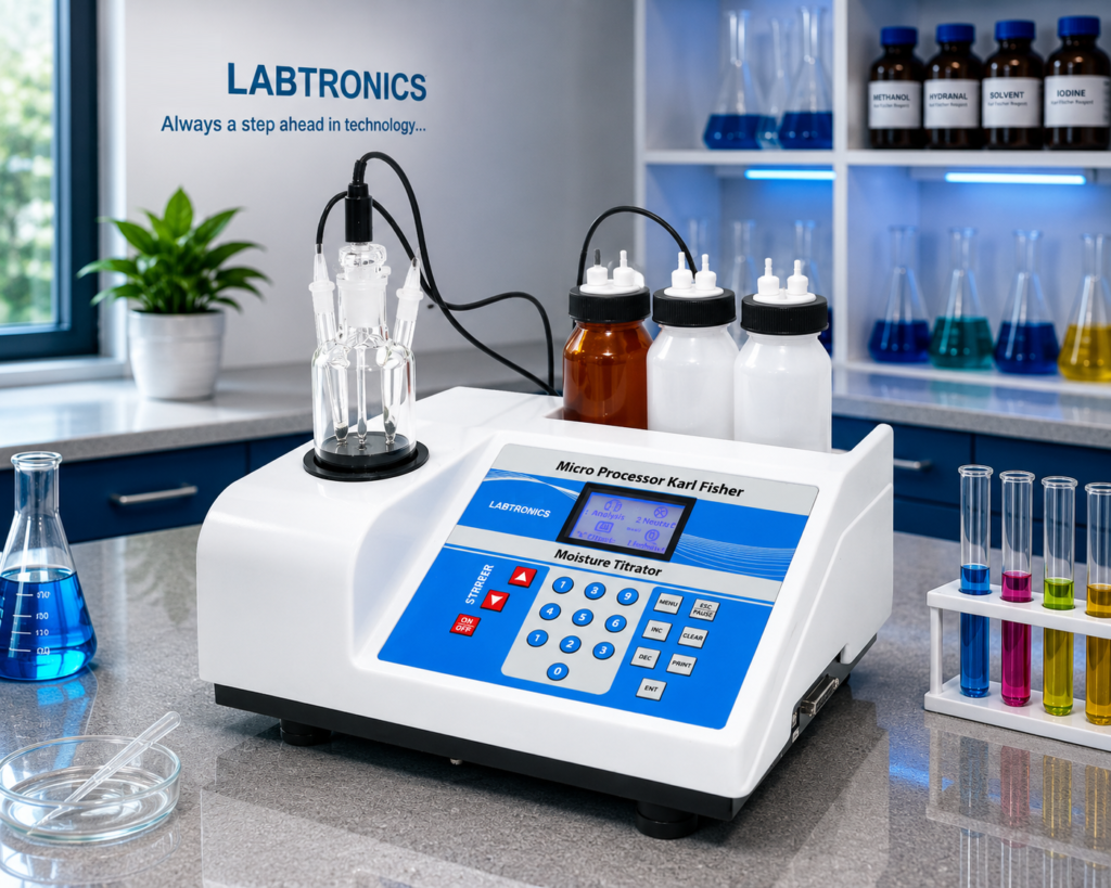 Microprocessor K.F Moisture Titrator (Graphical Display)