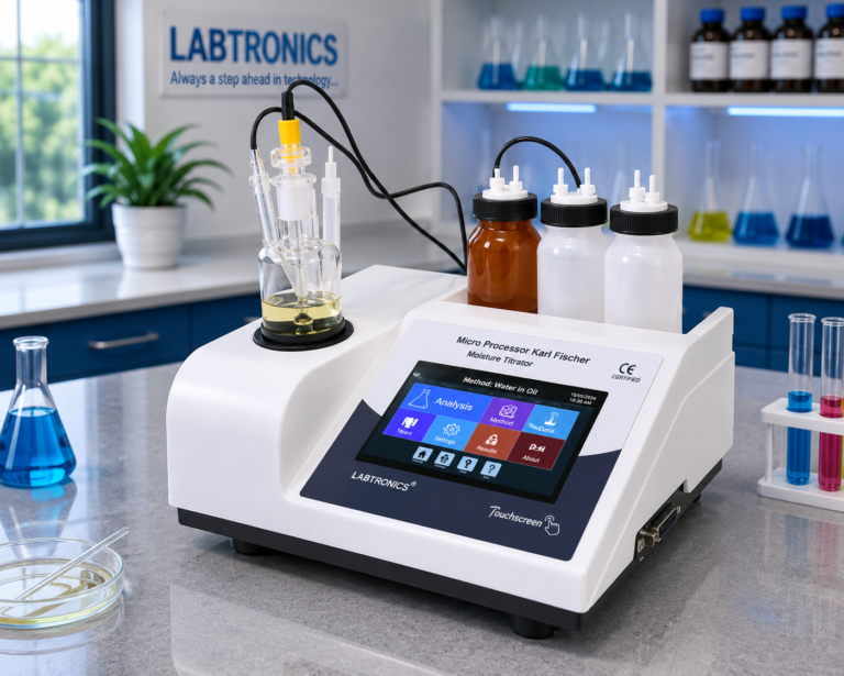 Touch Screen Microprocessor K.F Moisture Titrator