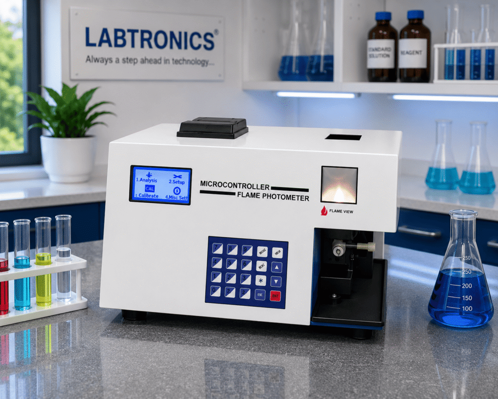 Microprocessor Flame Photometer (Graphical Display & Inbuilt Thermal Printer)