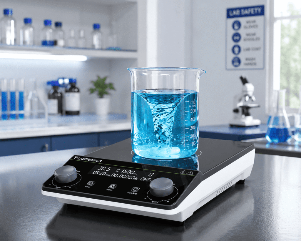 Digital Magnetic Stirrer Backlit LCD