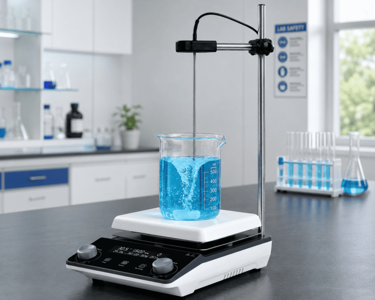 Digital Magnetic Stirrer With Hot Plate Backlit LCD